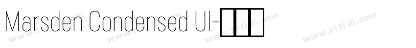 Marsden Condensed Ul字体转换 Marsden Condensed Ul字体转换